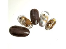 エトワール 大垣店(Etoile)/ブラウンオシャレネイル