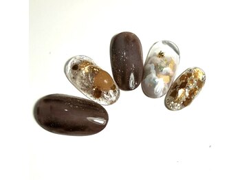 エトワール 大垣店(Etoile)/ブラウンオシャレネイル