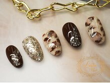 ラスターネイル(Luster nail)/おしゃれアニマル柄ネイル☆