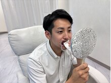 ホワイトニングカフェ 盛岡大通店(WhiteningCafe)/☆水分の拭き取り