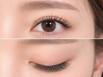 アースコアフュールボーテ つくば学園店(EARTH coiffure beaute)の写真/フラット・ボリューム・LED取り扱い◎ボリュームだけじゃない韓国風キラキラ目元へ[パリエク/３D]