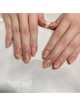 ヒールネイル(heal nail)/monthly定額デザインAぷくぷく花