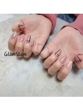 グラムスラム 福島店(GLAMSLAM)/チェックネイル♪