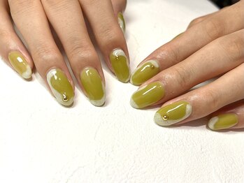 イーストハムアネーロネイル(EAST HAM anello nail)/ニュアンス/ピスタチオ/持ち込み
