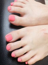 サンカリネイル バイ ヴァラ イオンモール新居浜店(sankari nail by VALLA)/ピンクネイル　Foot