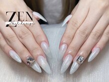 ゼン ネイル デザイン 池袋(ZEN NAIL DESIGN)/長さだしやり放題×つけ放題