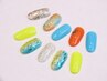 【ハンドジェル】華やかデザイン★定額デザインCコース　￥9020