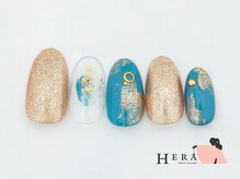 ヘラー 渋谷(HERA)/ニュアンス　ラメ　メタルブルー
