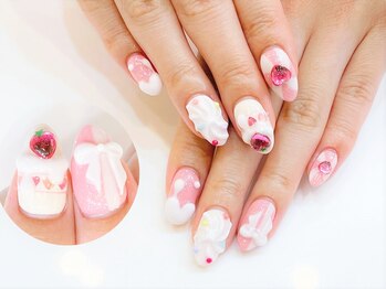 ネイルコレクション ピンク(Nail Collection Pink)/ジェル放題★ケーキ・リボン