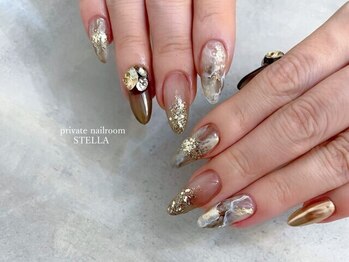 ステラ(private nailroom STELLA)の写真/種類豊富なデザイン♪あなただけの理想のネイルを実現！仕上がりとモチの良さに自信アリ◎