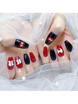 #ロゴネイル#持ち込みデザイン