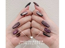 当店人気No.1!ホットペッパービューティネイルカタログでも上位のチークベース+マグネットグラデーション♪