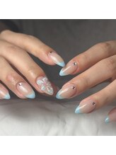 ライフ セカンド(LIFE2nd)/夏のフレンチネイル