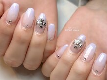 リッシュ ドゥ(RICHE deux)/パステル紫グラデーションネイル