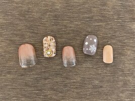 ツイード×雪の結晶