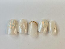 アイネイルズ 梅田店(I nails)/オーロラパールミラーぷっくり