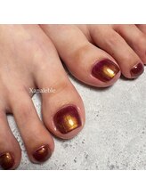 シャナレブレ(Xanaleble)/偏光カラーのフットネイル