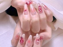 エムズ ネイルサロン(M2)/長さだしチークワンホンネイル