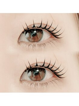 イシュウプリュアイラッシュ(issue+eyelash)の写真/【低単価×高技術サロン】美しい仕上がりで魅力アップ☆目元を“くるん”と立ち上げ、キラキラ瞳を演出♪