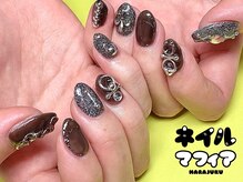 ネイルマフィア 渋谷(NAIL MAFIA)/ブラック×ピアスパーツ