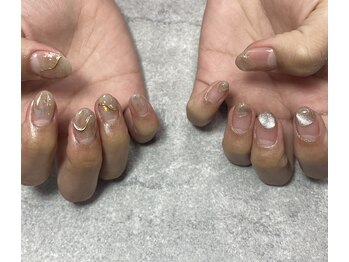 ネイルサロンファストネイルプラス 新宿店(FAST NAIL PLUS)/春ネイル2023【ちぐはぐネイル】