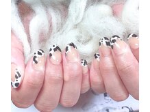 ハッピービューティー(Happy Beauty)/牛柄ネイルキュート