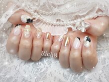 ネイルアンドまつげエクステ リッチエイト 原宿店(Rich8)/成人式ネイル★和柄ネイル