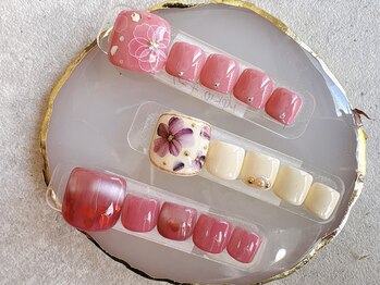 ネイルカレッジアンドサロン ナチュレ(nailcollege&salon NATURE)/定額フットジェル¥7700