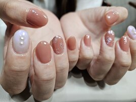フラワーニュアンスネイル