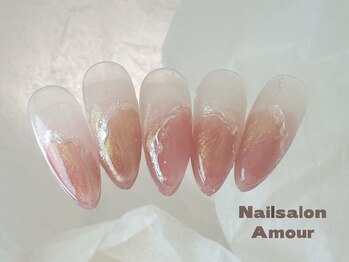 アムールユシマテン 上野湯島店(Amour)/ キラキラ春夏のネイル¥7980