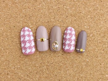 ネイルサロン ブランロール 白金店(Nail Salon Blanl'or)/シックに千鳥格子♪