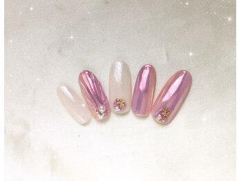 ウィズ フェリーク/オーロラピンクの貝ネイル