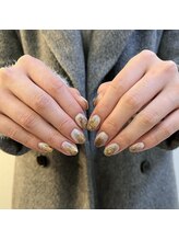 エラン(ELAN)/鉱物nuance nail by SAORI