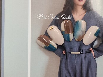 ネイルサロン アミティエ(Nail Salon Amitie)/ブロッキングニュアンスネイル*