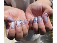 ハズグラスネイル(Haze Grass nail)/パーツ盛り