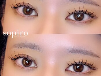 ソピーロ たかのこ店(sopiro)の写真/【鷹ノ子駅徒歩5分】あなたの理想の目元を再現!お悩みを補い目の形に合わせた施術で長く伸びる憧れまつ毛☆