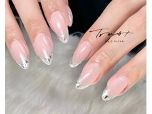 トラストネイル 佐野店(TRUST Nail)/大人気ガラスフレンチ
