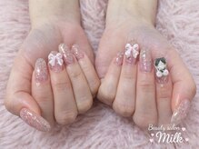 ビューティサロンミルク/きら甘リボンネイル