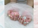 パステルチャームネイル