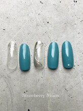 サロンストロベリームーン(Salon Strawberry Moon)/ミラーアートネイル