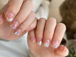 【夏】オーロラネイル