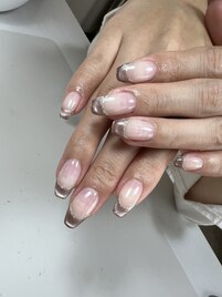 マグネットネイル、フレンチ