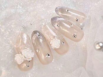 ドルチェネイル(Dolce.Nail)/【ワンホンコース】薔薇ネイル