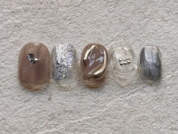 ネイルサロンキティ(nail salon Kitty)/simple collection初/¥6980