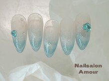 アムールユシマテン 上野湯島店(Amour)/ キラキラ春夏のネイル¥7980