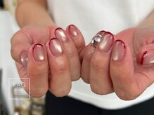 ラグ ネイル(RAG nail)/フレンチネイル/ボルドーネイル