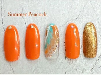 はあとねいる 板橋仲宿店/8月限定★サマーピーコック