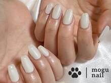 モグネイル(Mogunail)/マットフレンチネイル/やり放題
