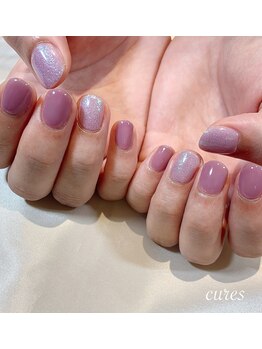 キュアーズ ネイル(CURES NAIL)/くすみパープル