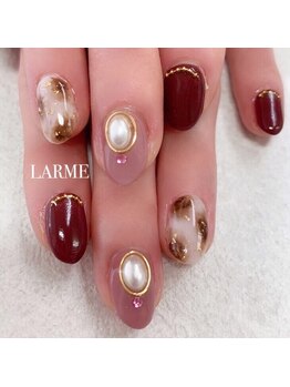ラルム ネイル サロン(LARME NAIL SALON)/パールブローチニュアンス